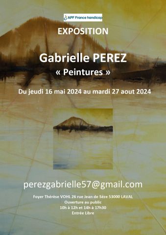 Exposition Gabrielle PEREZ "Peintures"